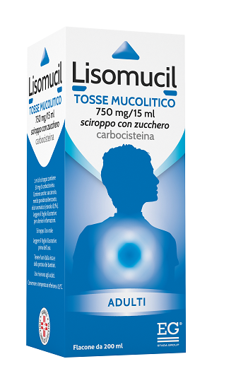 lisomucil tosse mucolitico 750 mg/15 ml sciroppo donna