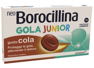 Neoborocillina gola junior 15 pastiglie cola